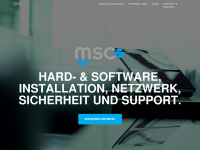 msc.ch Webseite Vorschau