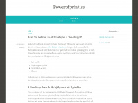 powerofprint.se Webseite Vorschau