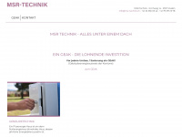 msr-technik.ch Webseite Vorschau