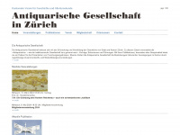 antiquarische.ch Webseite Vorschau