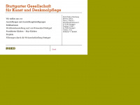 stuttgarter-gesellschaft-kunst-denkmalpflege.de Webseite Vorschau