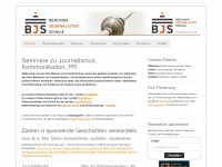 berliner-journalisten-schule.de Webseite Vorschau