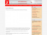 mtv-badminton.de Webseite Vorschau