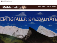 muehlemetzg.ch Webseite Vorschau