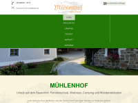 muehlenhof-bruendl.de Webseite Vorschau