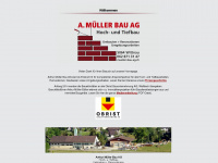 mueller-bau-ag.ch Webseite Vorschau