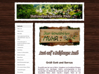 muhr-tourismus.at Webseite Vorschau