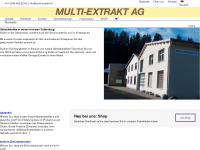 multi-extrakt.ch Webseite Vorschau