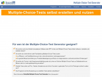 multiple-choice-tests.de Webseite Vorschau
