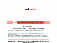 music-live.at Webseite Vorschau