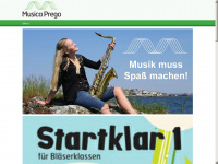 musicaprego.de Webseite Vorschau