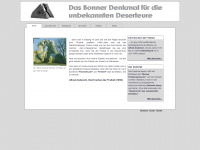 deserteur-denkmal.de Webseite Vorschau