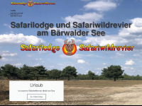 safariwildrevier.de Webseite Vorschau