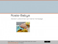 rosis-babys.de Webseite Vorschau