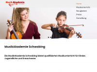 musikakademieschwabing.de Webseite Vorschau