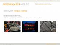 musikanlagen-kiel.de Webseite Vorschau
