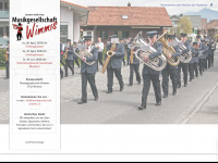 musikgesellschaft-wimmis.ch Webseite Vorschau