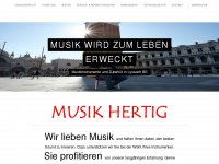 musikhertig.ch Webseite Vorschau