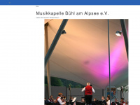 musikkapelle-buehl.de Webseite Vorschau