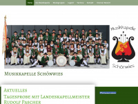 musikkapelle-schoenwies.at Webseite Vorschau