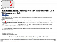 musikschuleallegro.de Webseite Vorschau