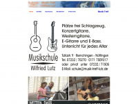 musikschule-lutz.de Webseite Vorschau