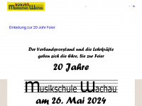 musikschule-wachau.at Webseite Vorschau