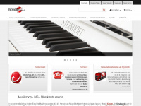 musikshop-ms.de Webseite Vorschau