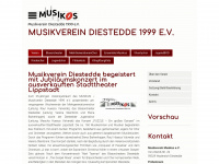 musikus-diestedde.de Webseite Vorschau