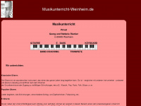 musikunterricht-weinheim.de Webseite Vorschau