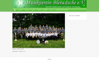 musikverein-bleiwaesche.de Webseite Vorschau