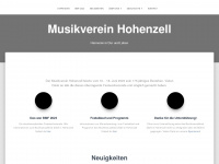 musikverein-hohenzell.at Webseite Vorschau