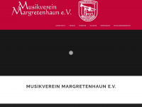 musikverein-margretenhaun.de Webseite Vorschau