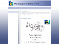 musikverein-metzerlen.ch Webseite Vorschau