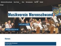 musikverein-merenschwand.ch Webseite Vorschau