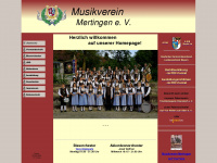musikverein-mertingen.de Webseite Vorschau