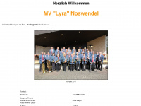 musikverein-noswendel.de Webseite Vorschau
