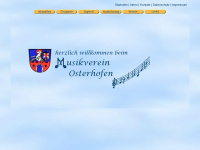 musikverein-osterhofen.de Webseite Vorschau
