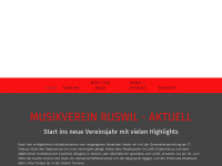 musikverein-ruswil.ch Webseite Vorschau