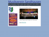 musikverein-sandhausen.de Webseite Vorschau