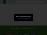 musikverein-simmozheim.de Webseite Vorschau