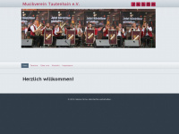 musikverein-tautenhain.de Webseite Vorschau