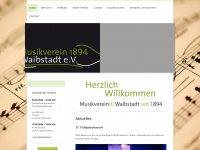 musikverein-waibstadt.de Webseite Vorschau