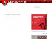 musikverein-wannweil.de Webseite Vorschau