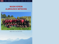 musikvereinalmrausch.at Webseite Vorschau
