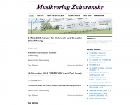 musikverlag-zahoransky.de Webseite Vorschau