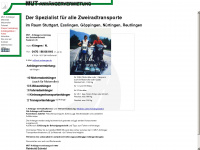 mut-anhaenger.de Webseite Vorschau
