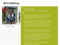 mut-stiftung.de Webseite Vorschau