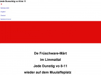 muulaffemaert.ch Webseite Vorschau