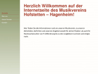 mv-hofstetten-hagenheim.de Webseite Vorschau